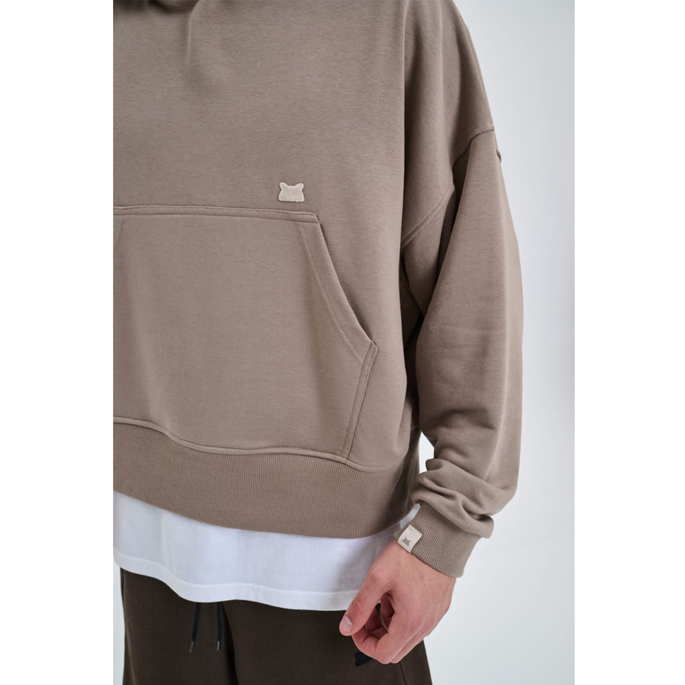 OWL Grey Rock Bomber Hoodie Unisex Φούτερ Με Κουκούλα - 3