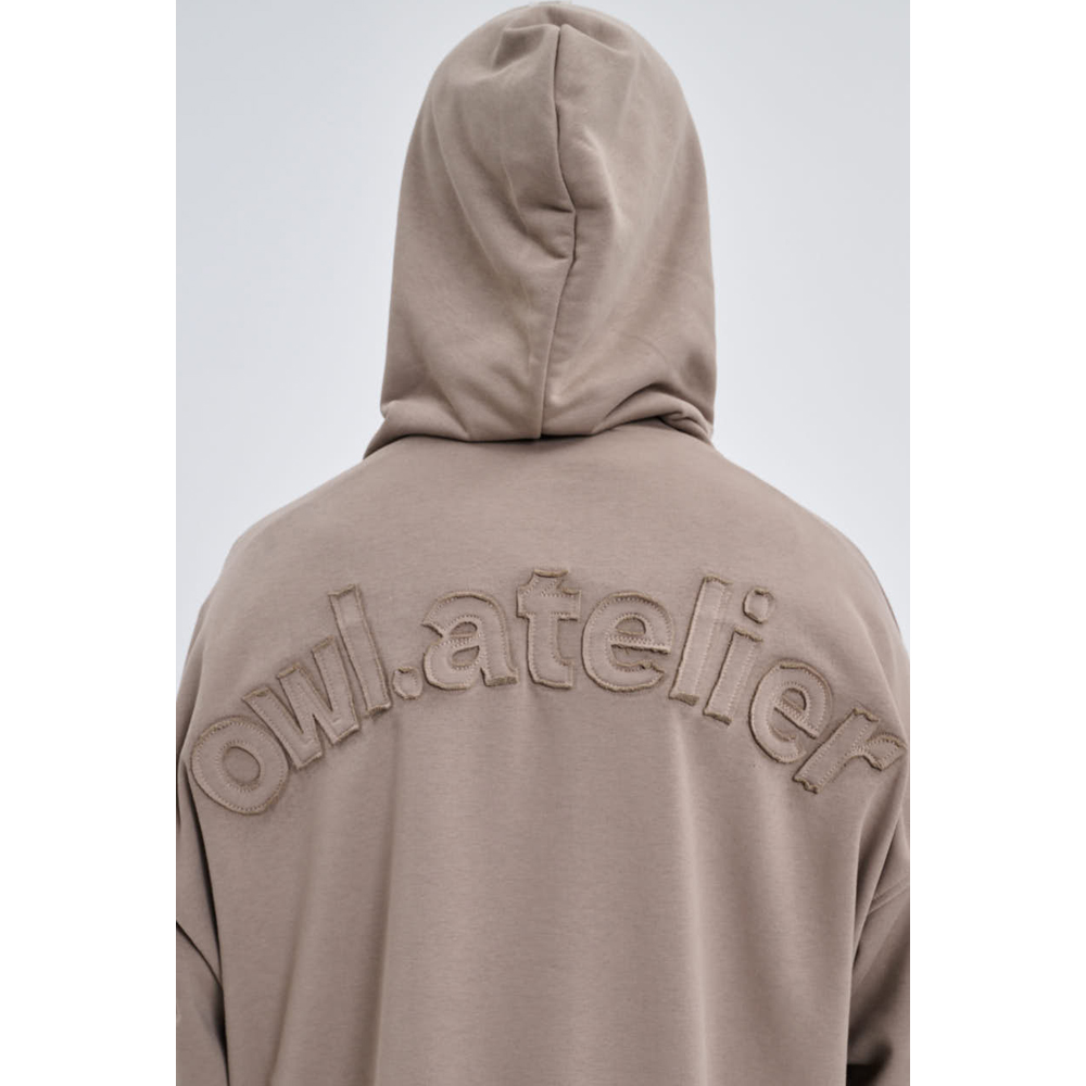 OWL Grey Rock Bomber Hoodie Unisex Φούτερ Με Κουκούλα - 4