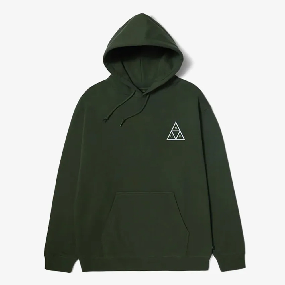 HUF Set Triple Triangle Pullover Hoodie Unisex Φούτερ με κουκούλα - Πράσινο