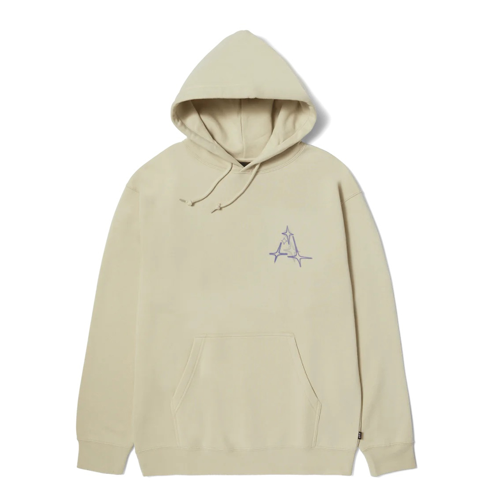 HUF Gleam Pullover Hoodie Unisex Φούτερ με κουκούλα - Μπεζ