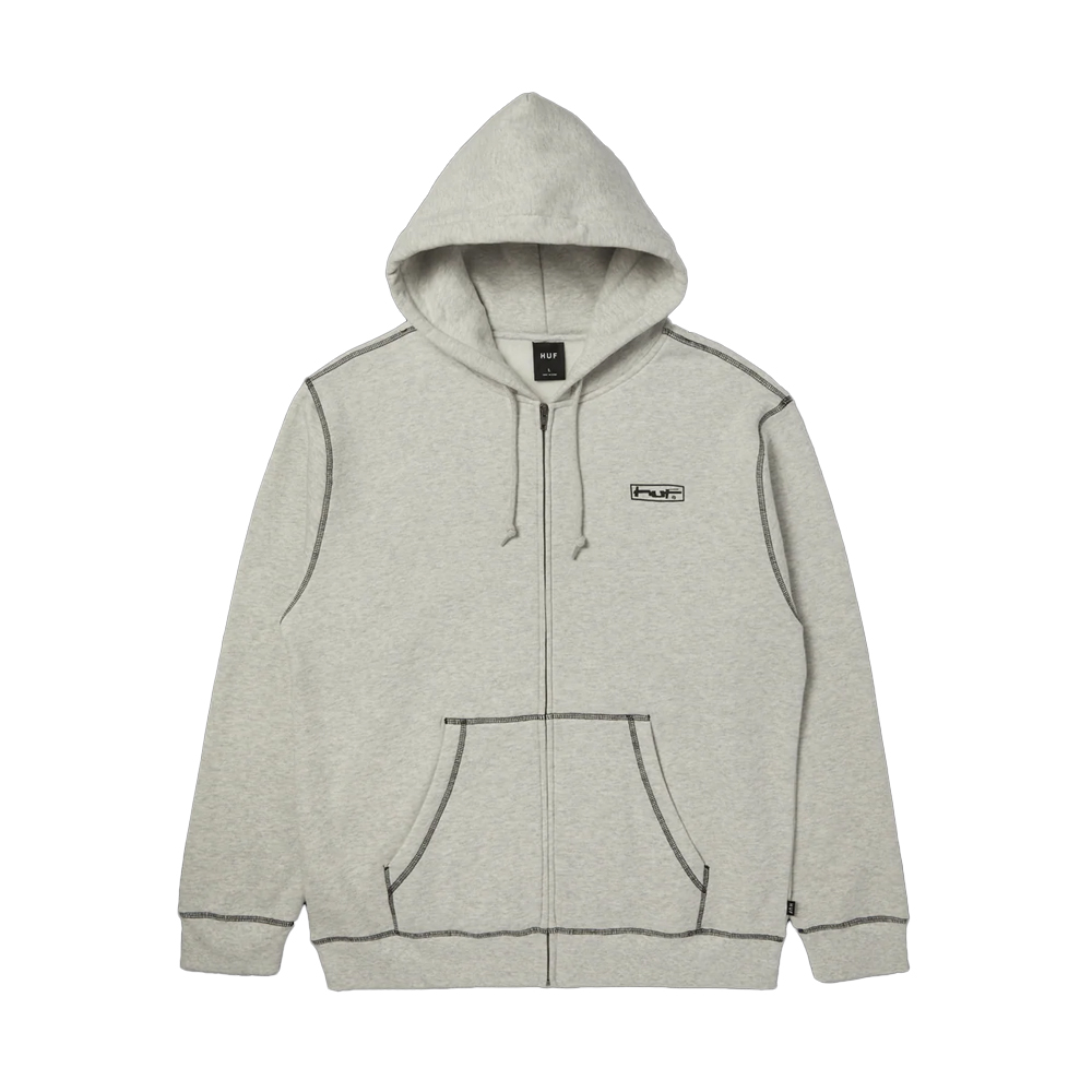 HUF Stretch Full- Zip Hoodie Ανδρική Ζακέτα με κουκούλα - Γκρι
