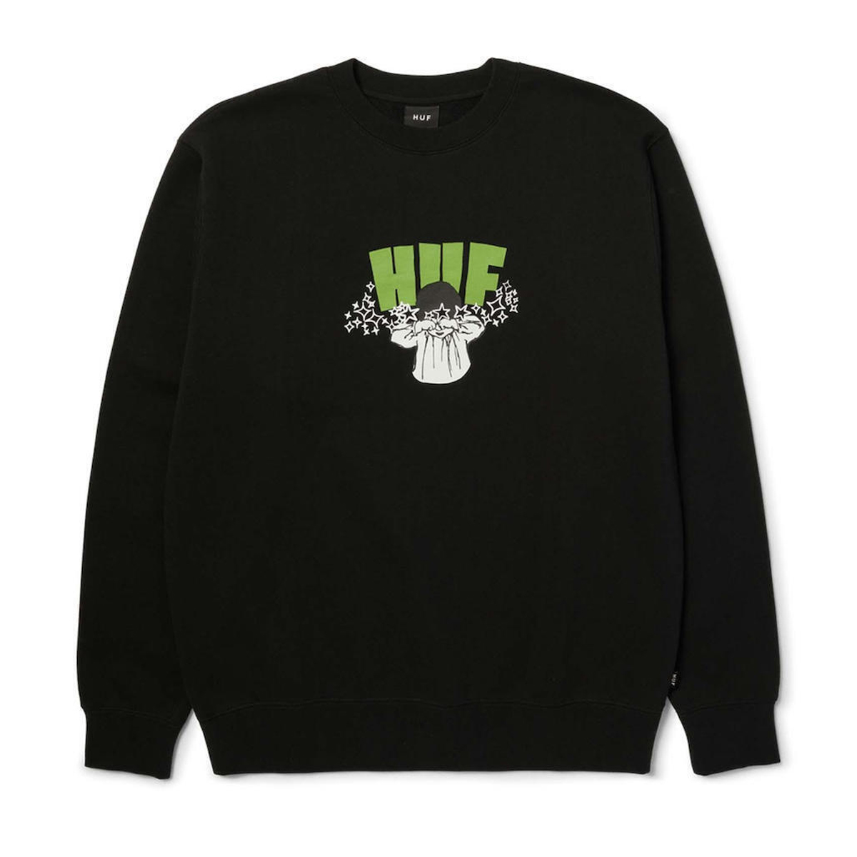 HUF Dazed Crewneck Ανδρικό Φούτερ  - Μαύρο