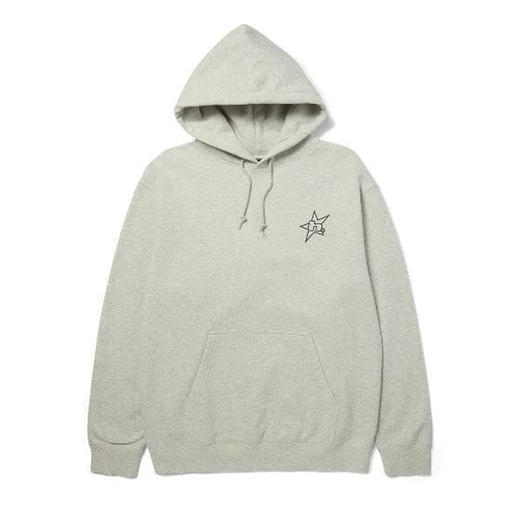 HUF H Star Logo Pullover Hoodie Ανδρικό Φούτερ με κουκούλα - Γκρι