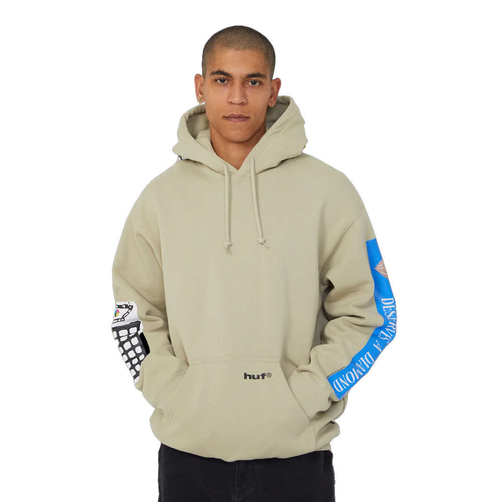 HUF Gimme The Loot Po Hoodie Unisex  Φούτερ με κουκούλα - Μπεζ