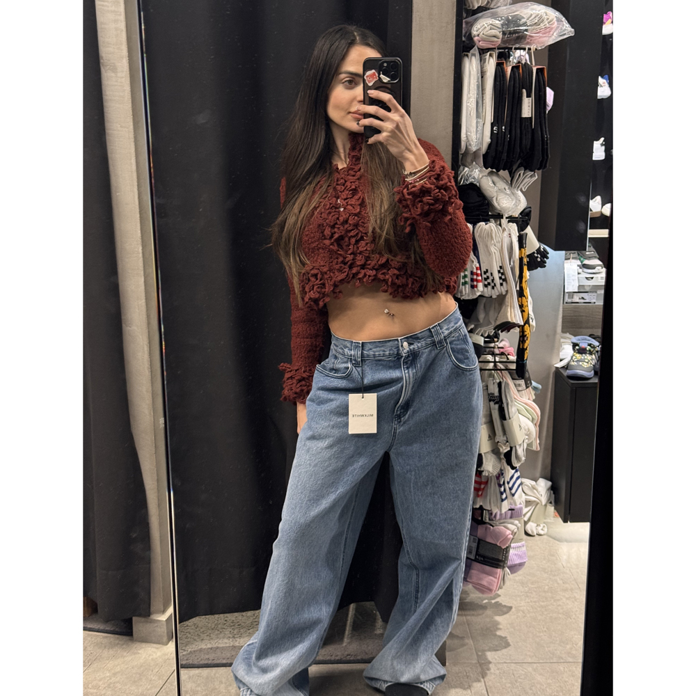 MILKWHITE Denim pants Γυναικείο Τζιν Παντελόνι - 5