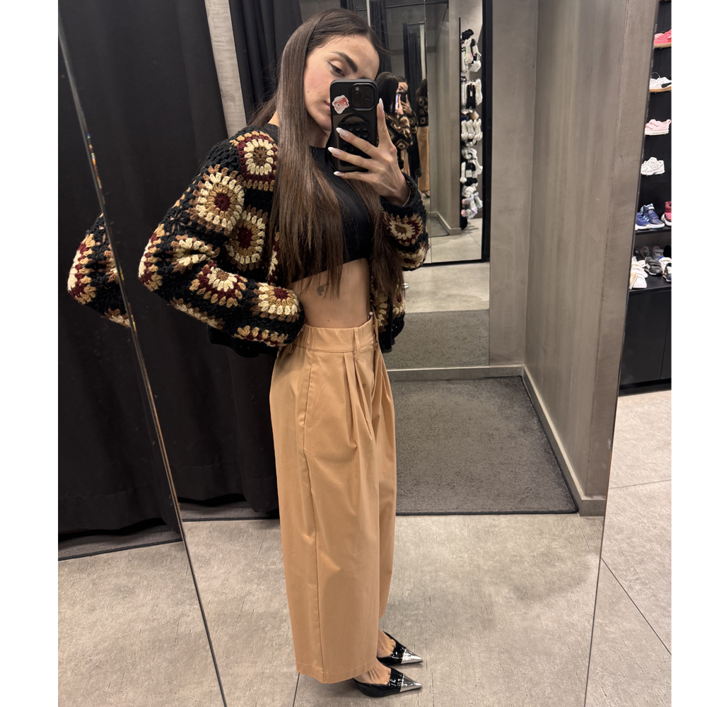 MILKWHITE Classic Cropped Γυναικείο Παντελόνι - 2