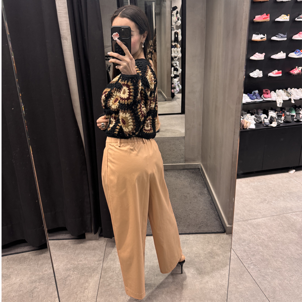 MILKWHITE Classic Cropped Γυναικείο Παντελόνι - 3