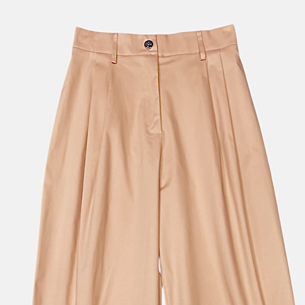 MILKWHITE Classic Cropped Γυναικείο Παντελόνι - 5