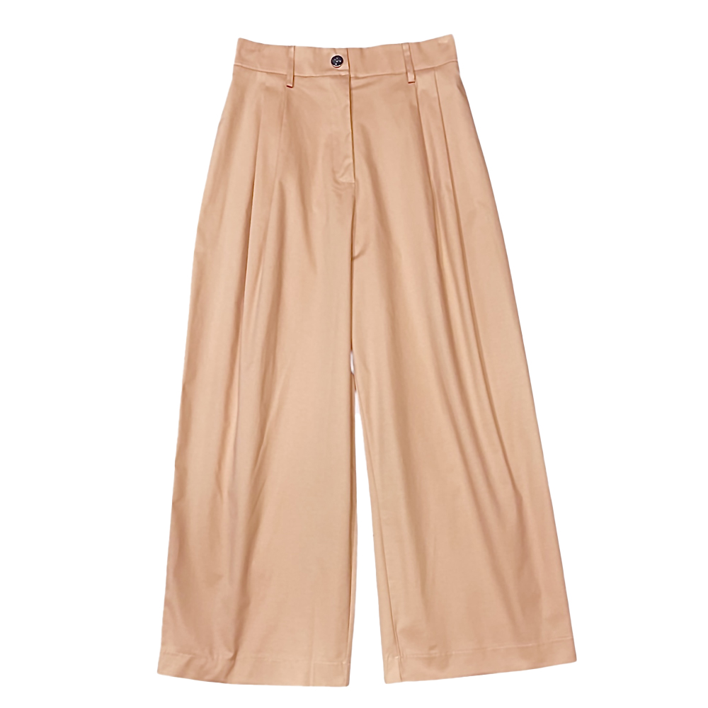 MILKWHITE Classic Cropped Γυναικείο Παντελόνι - Πορτοκαλί