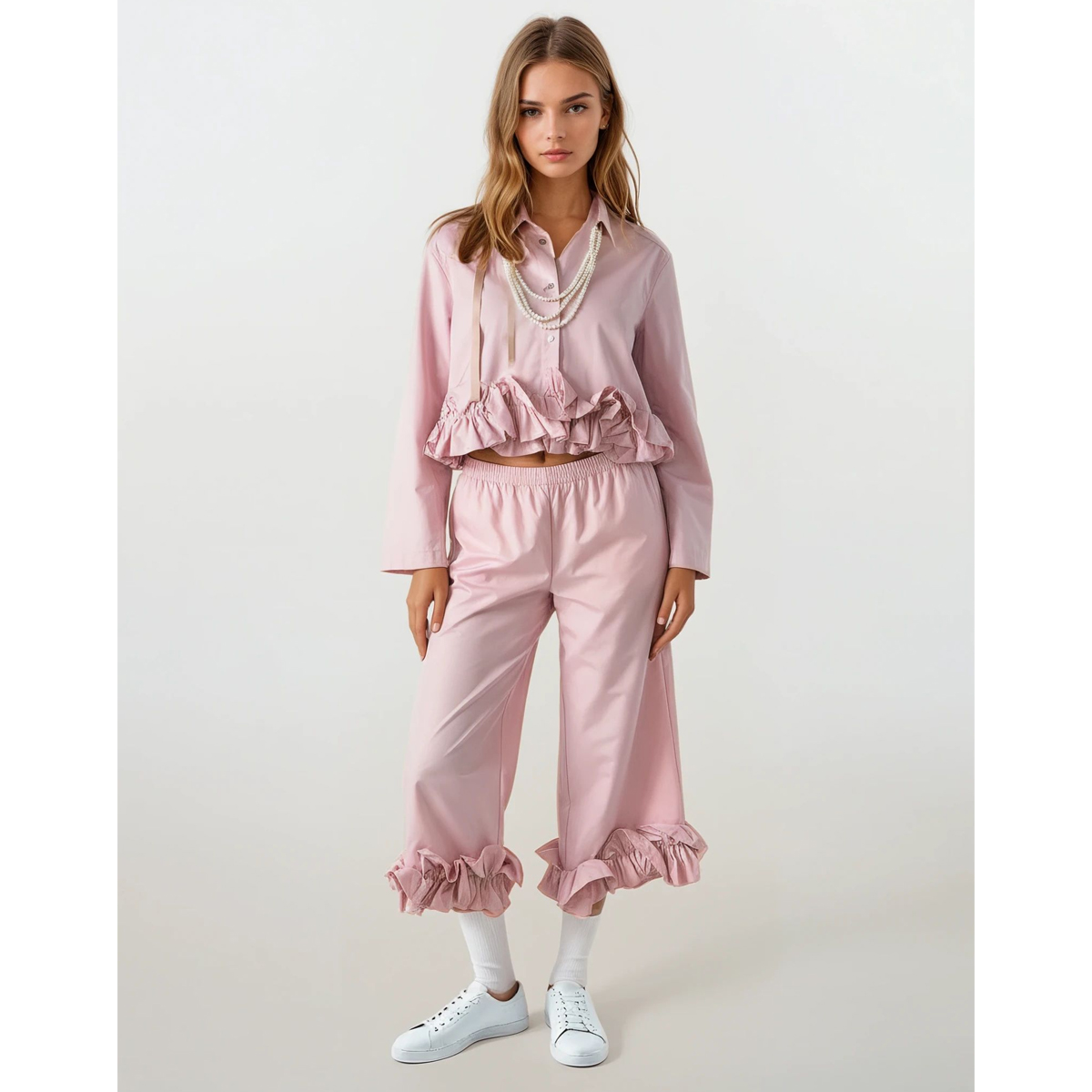 MILKWHITE Pants Γυναικείο Παντελόνι  - 2