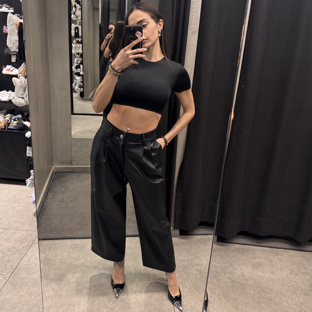 MILKWHITE Pants Γυναικείο Παντελόνι - Μαύρο