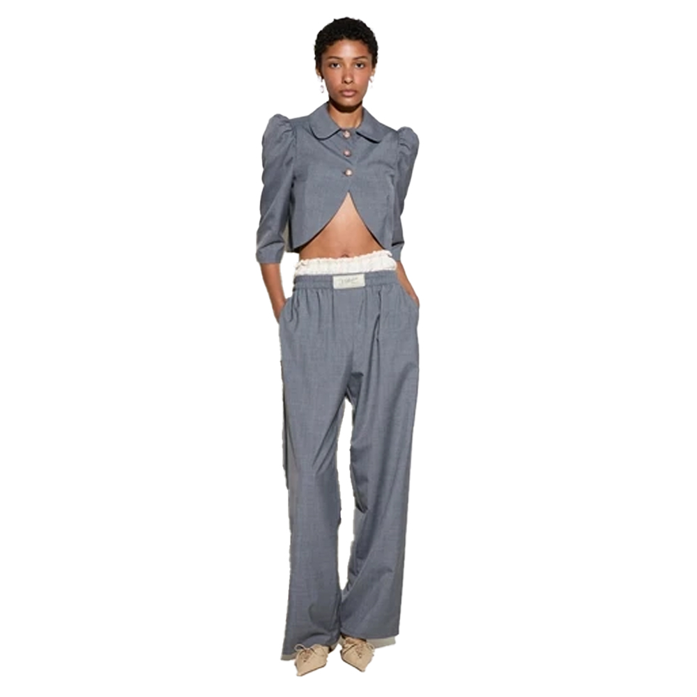 MILKWHITE Pants Γυναικείο Παντελόνι - Γκρι