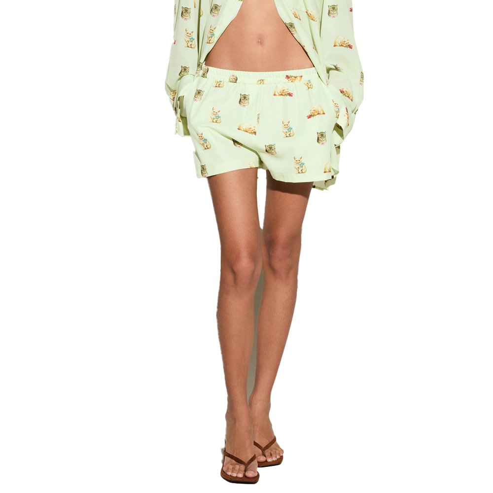 MILKWHITE Shorts Γυναικείο Σορτς - Πράσινο