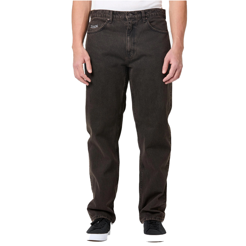 HUF Basic Ass Jeans Unisex Τζιν Παντελόνι - Καφέ