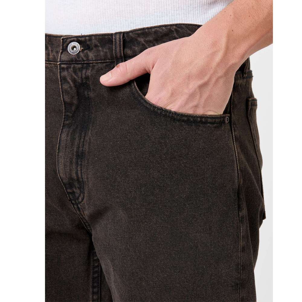 HUF Basic Ass Jeans Unisex Τζιν Παντελόνι - 3