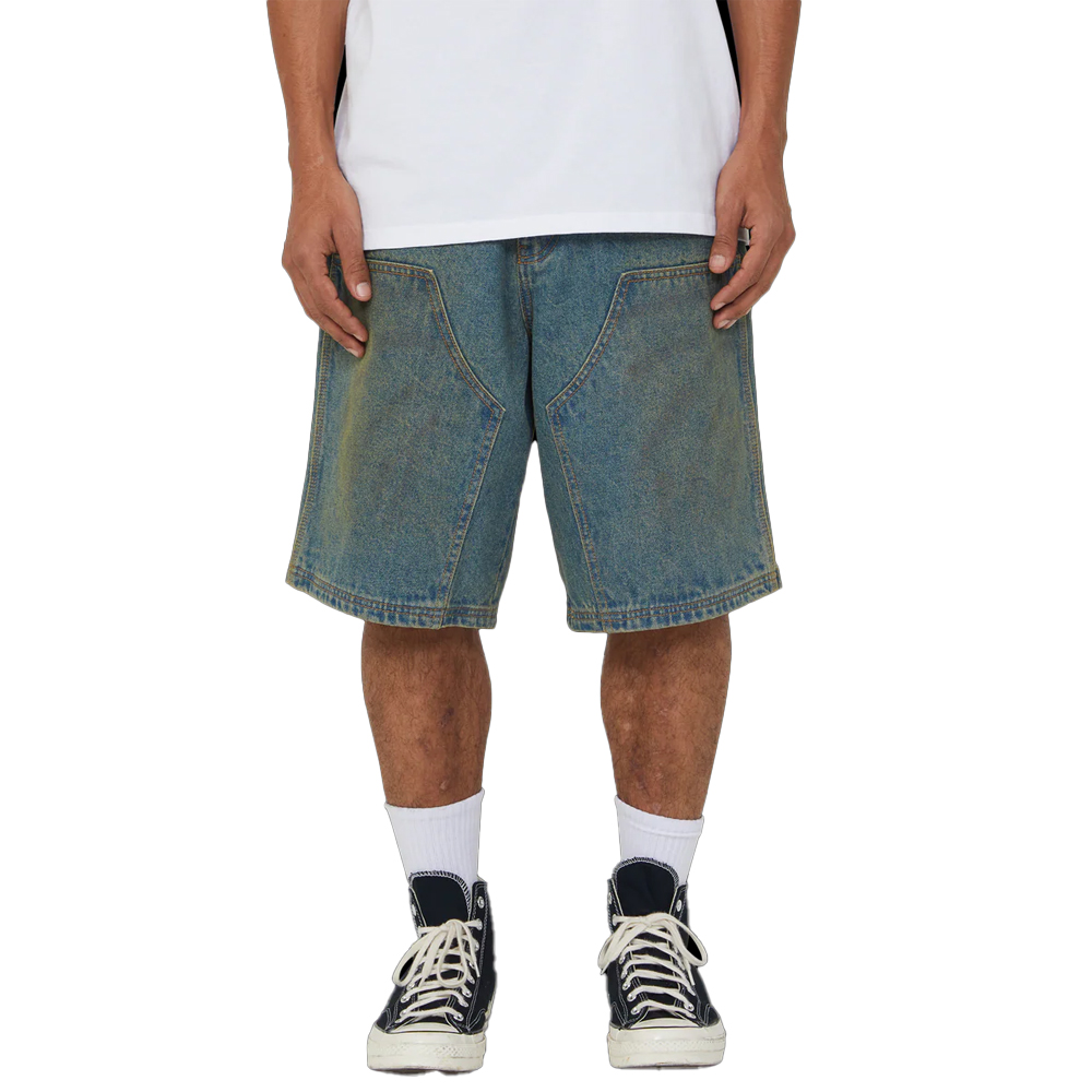 HUF Kinda Loose Double Knees Ανδρική Βερμούδα Τζιν - Μπλε