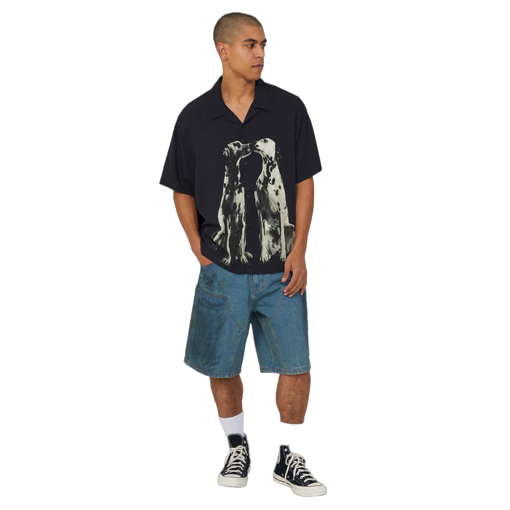 HUF Kinda Loose Double Knees Ανδρική Βερμούδα Τζιν - 3