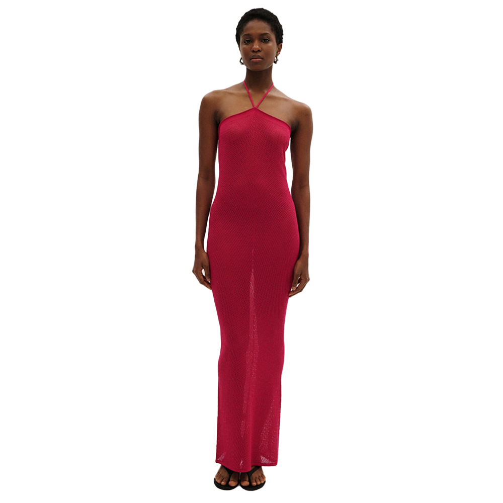 COMBOS KNITWEAR Maxi Φόρεμα  - Ροζ