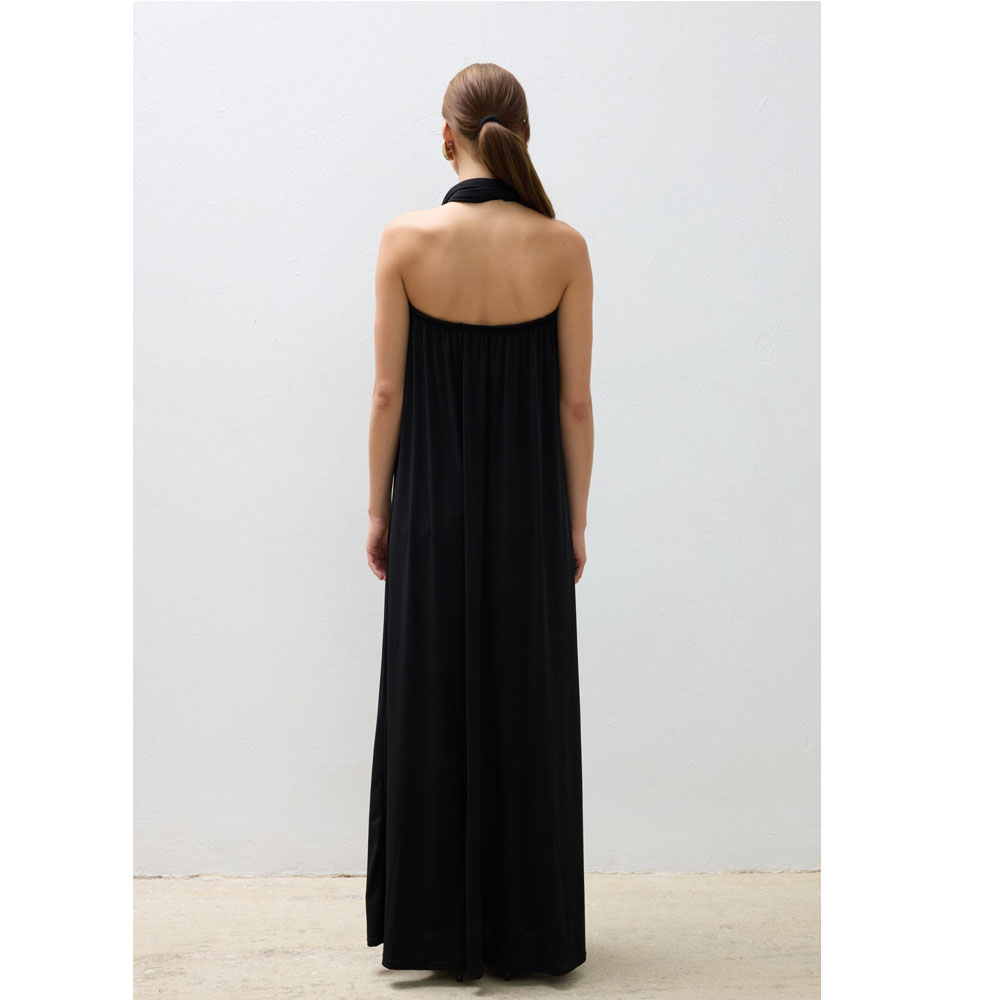 COMBOS KNITWEAR Dress Maxi Strapless Scarf  Γυναικείο Φόρεμα Μάξι - 2