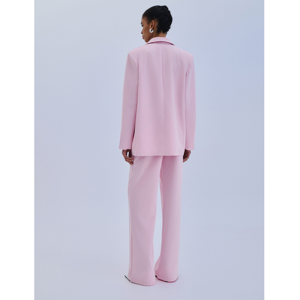 COMBOS KNITWEAR Trouser Gold Button Flare Γυναικείο Παντελόνι - 3