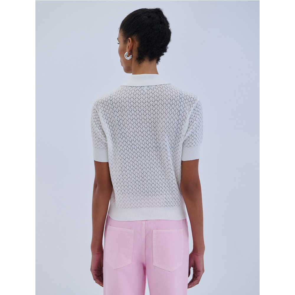COMBOS KNITWEAR Blouse Polo “Combos” Γυναικεία Μπλούζα Πόλο - 2