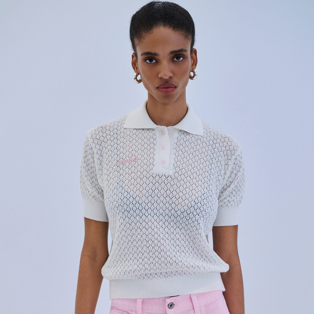 COMBOS KNITWEAR Blouse Polo “Combos” Γυναικεία Μπλούζα Πόλο - 3