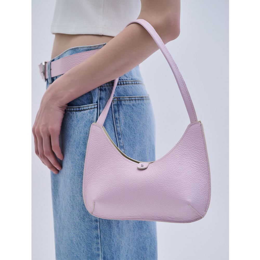 COMBOS KNITWEAR Bag Shoulder Leather Γυναικεία Τσάντα 'Ωμου - 2