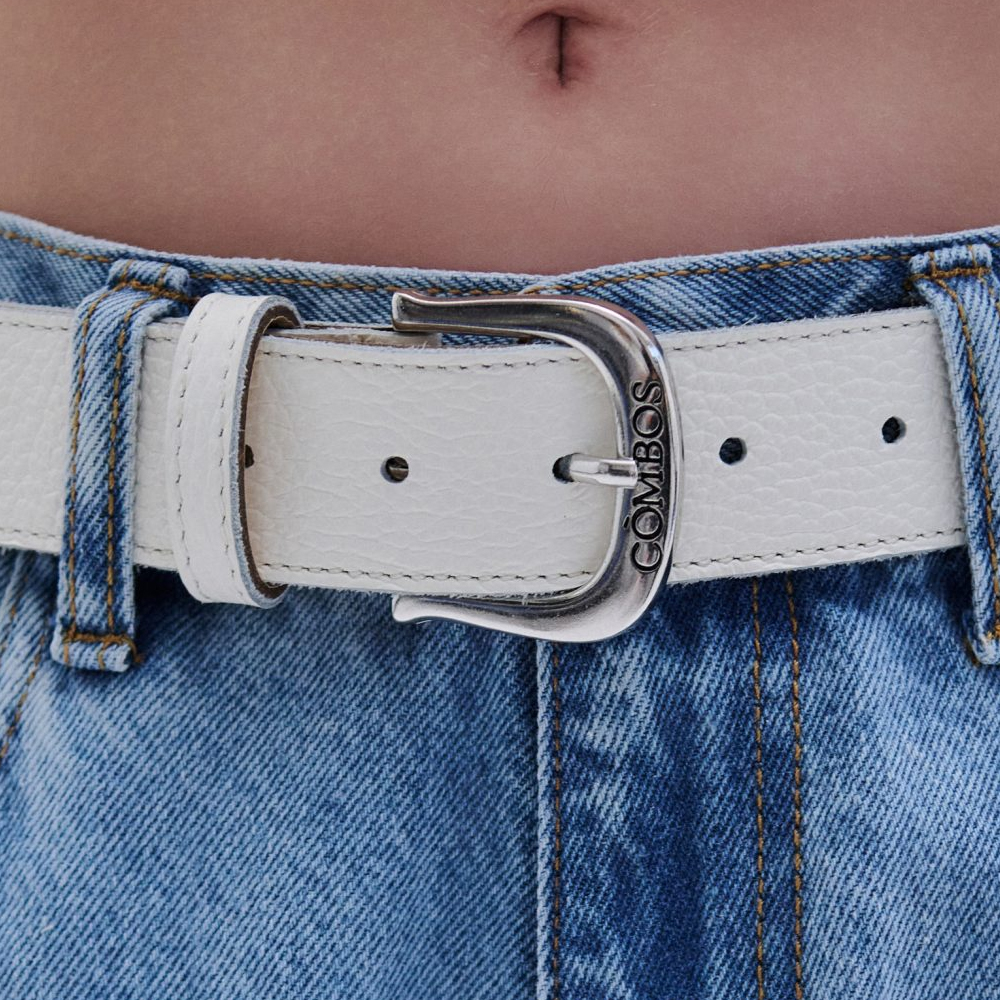 COMBOS KNITWEAR Belt Leather “Combos” Buckle Γυναικεία Ζώνη - 2