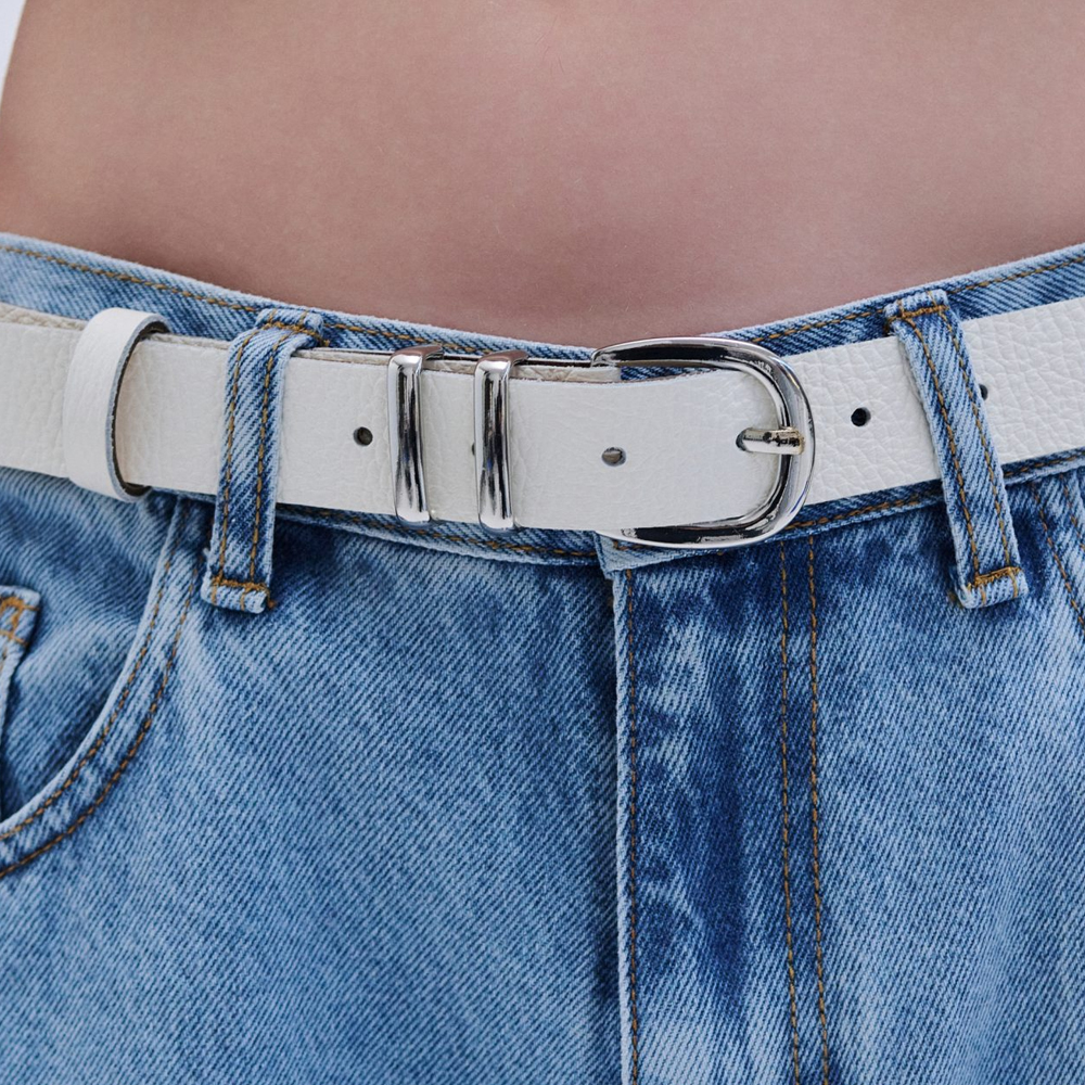 COMBOS KNITWEAR Belt Leather V Tip Γυναικεία Ζώνη - 2