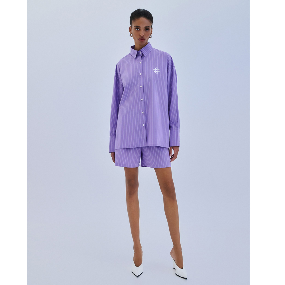 COMBOS KNITWEAR Shirt Striped Γυναικείο Πουκάμισο - 4