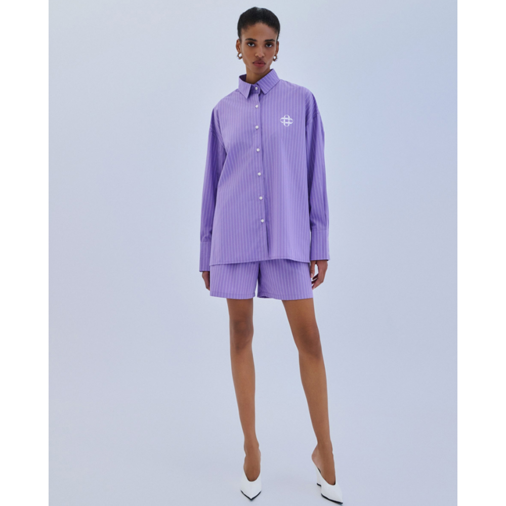 COMBOS KNITWEAR Shorts Striped Γυναικείο Σορτς - 2