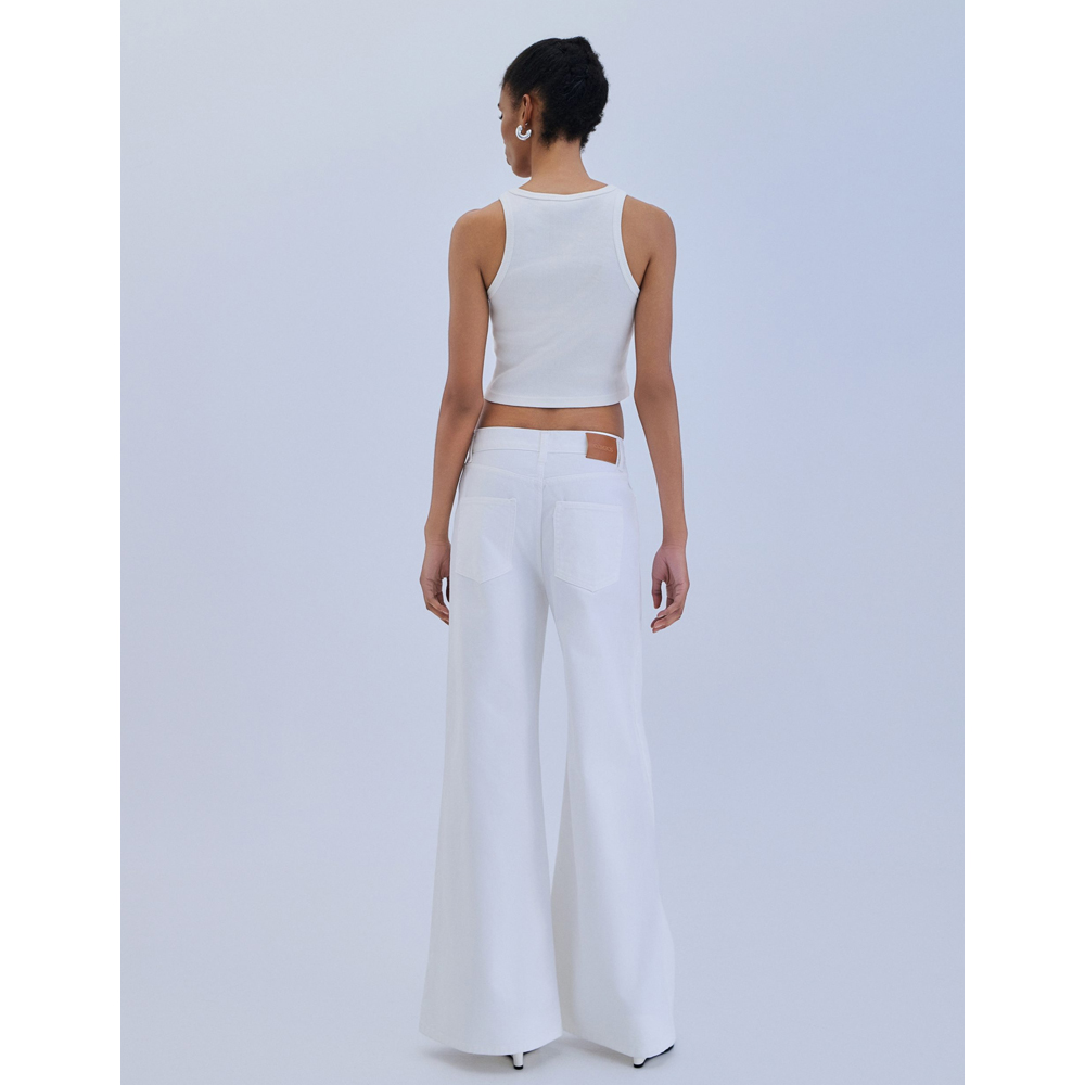 COMBOS KNITWEAR Denim Trouser Flare Γυναικείο Τζιν Παντελόνι - 2