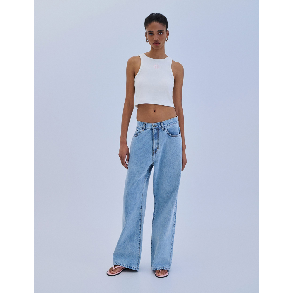 COMBOS KNITWEAR Denim Trouser Γυναικείο Τζιν Παντελόνι - 2
