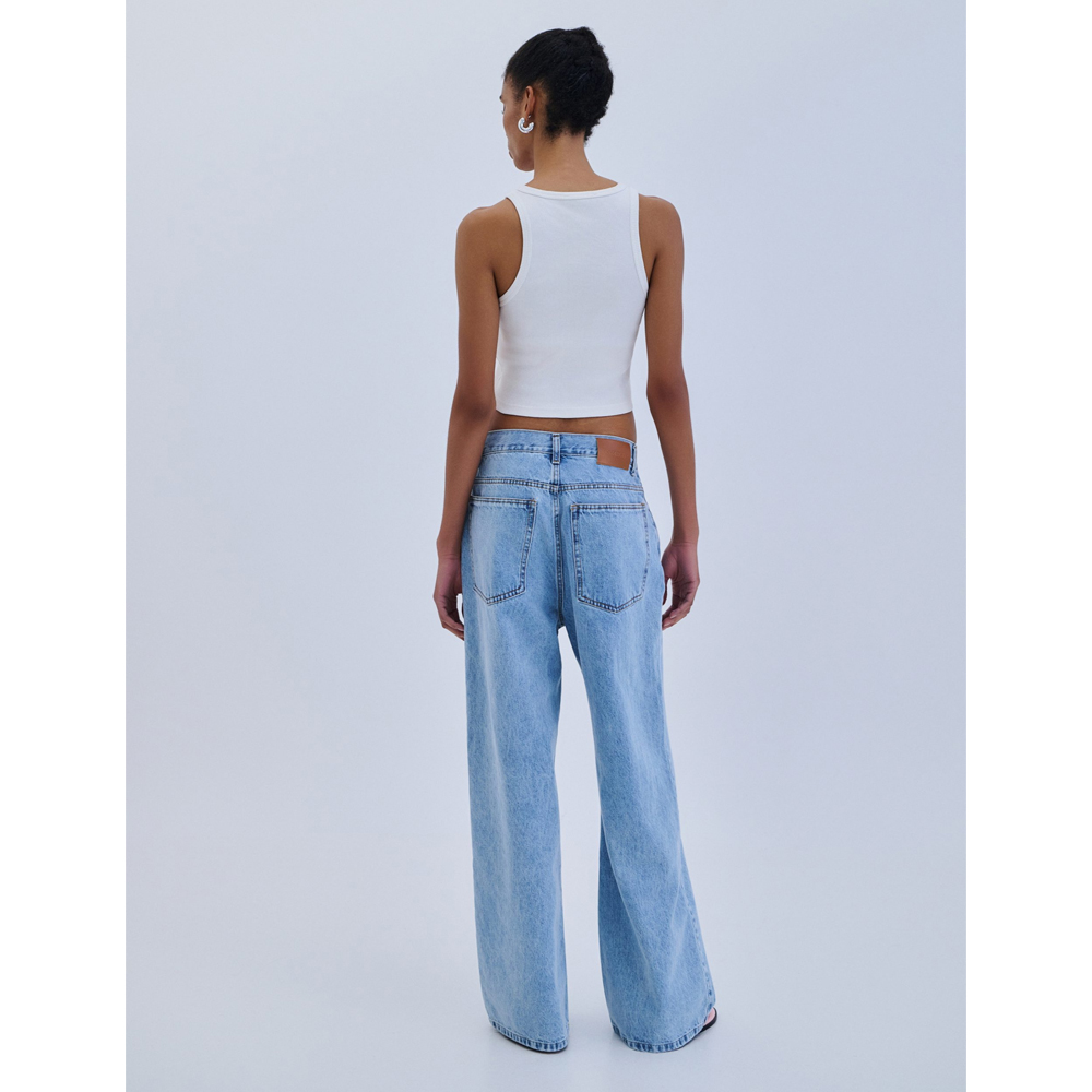 COMBOS KNITWEAR Denim Trouser Γυναικείο Τζιν Παντελόνι - 3