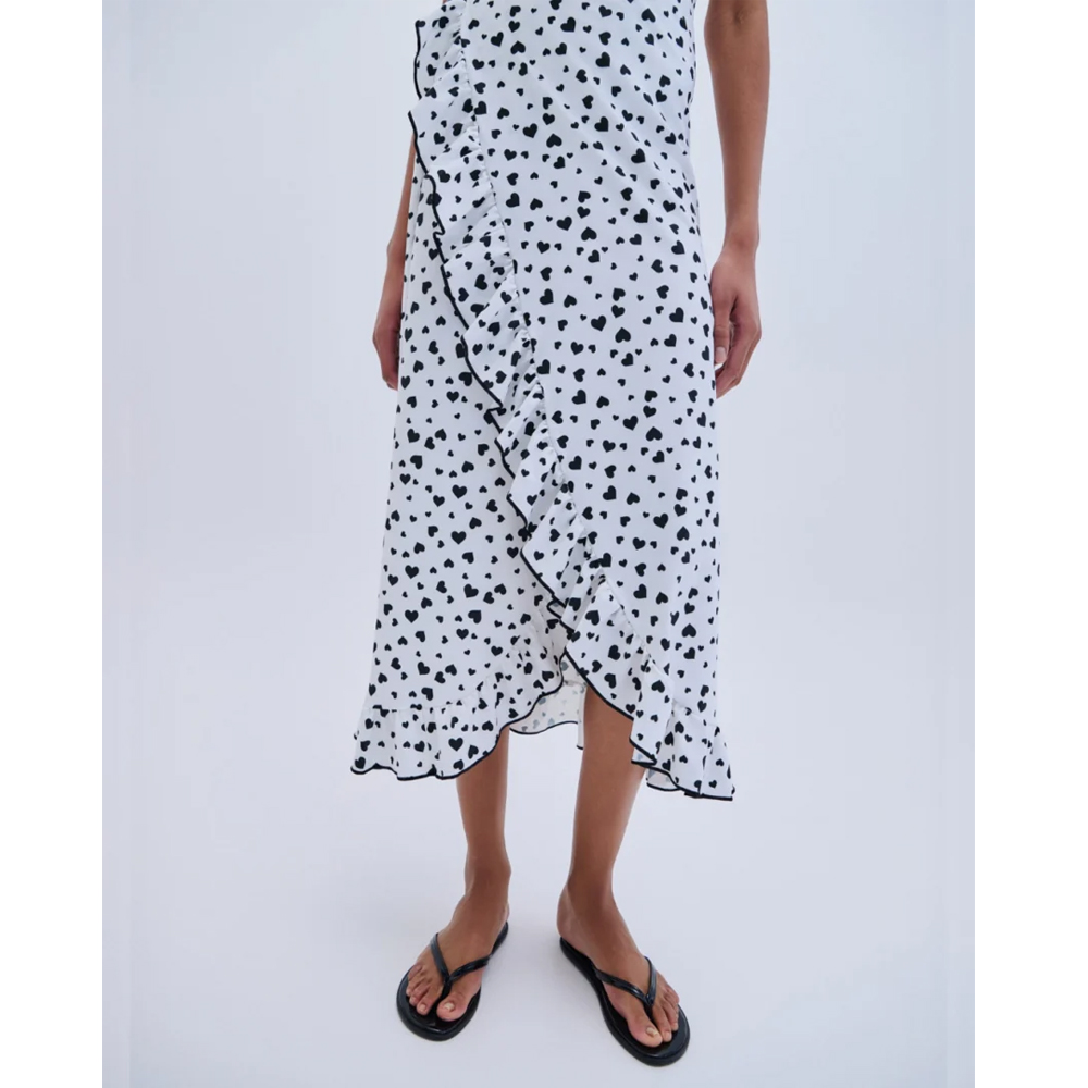 COMBOS KNITWEAR Pareo Maxi Hearts Γυναικείο Παρεό Μάξι - 3