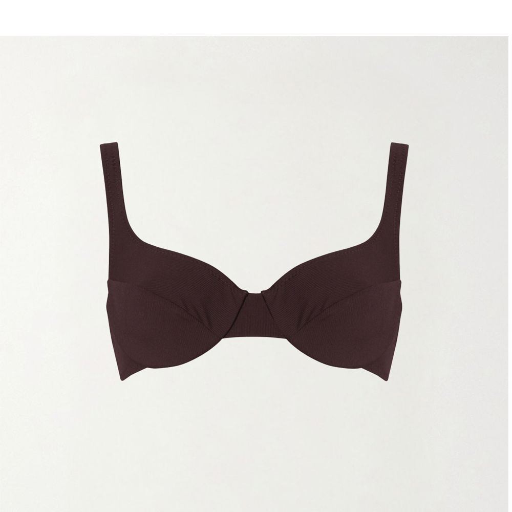 STEFANIA FRANGISTA Isabel Rib Chocolate Μαγιό Σετ Μπικίνι - 2