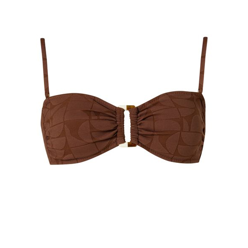 STEFANIA FRANGISTA Melita Coffee Jacquard Μαγιό Σετ Μπικίνι - 2