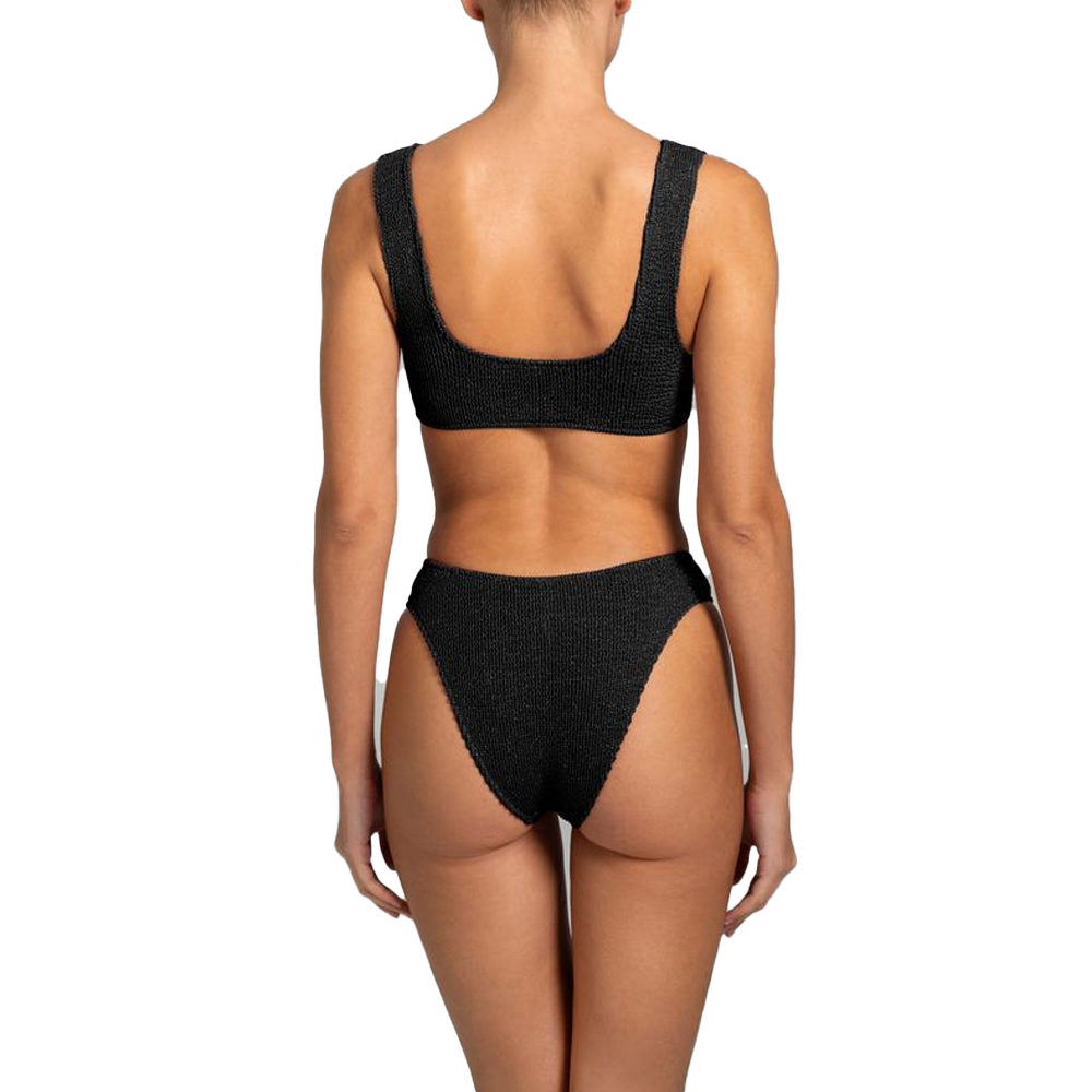 STEFANIA FRANGISTA August Metallic Black Μαγιό Σετ Μπικίνι - 2