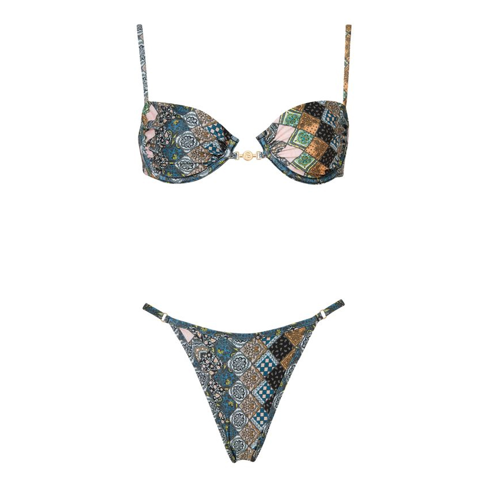 STEFANIA FRANGISTA Lou Patchwork Μαγιό Σετ Μπικίνι - Multi