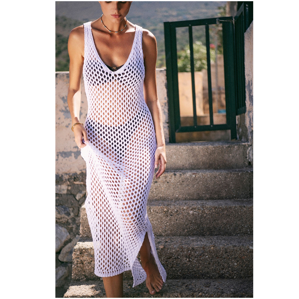 STEFANIA FRANGISTA Jane White Dress Γυναικείο Φόρεμα - 2