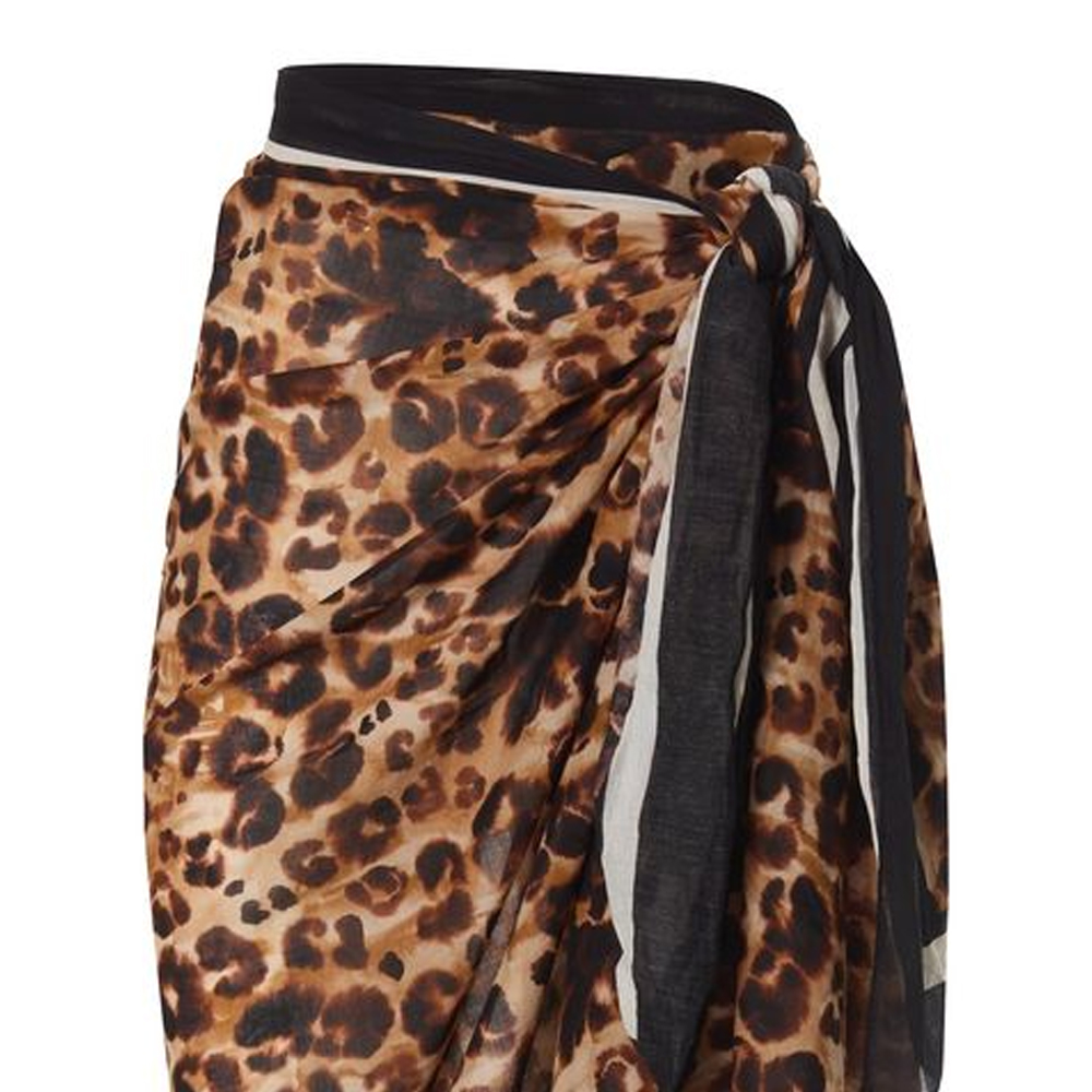 STEFANIA FRANGISTA Kloe Leopard Γυναικείο Παρεό - 2