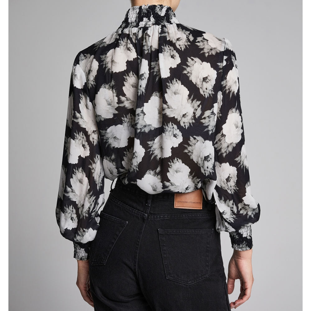 STEFANIA FRANGISTA Aretha Floral Blouse Γυναικεία Μπλούζα  - 3