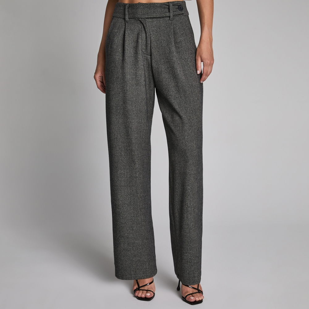 STEFANIA FRANGISTA Stevie Grey Trousers Γυναικείο Παντελόνι  - 2