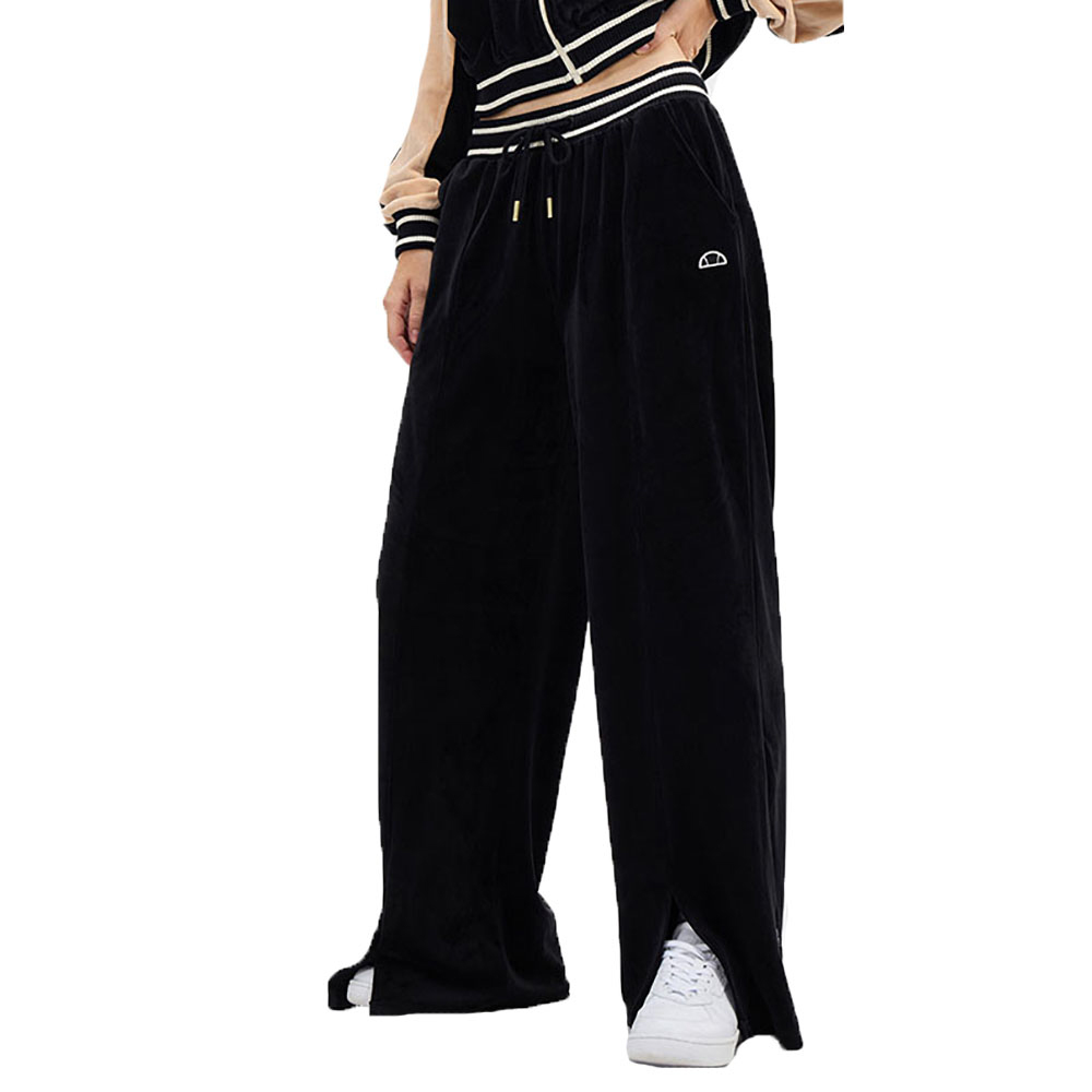 ELLESSE Sartoria Velvet Track Pant Γυναικείο Παντελόνι Φόρμας Βελουτέ - Μαύρο