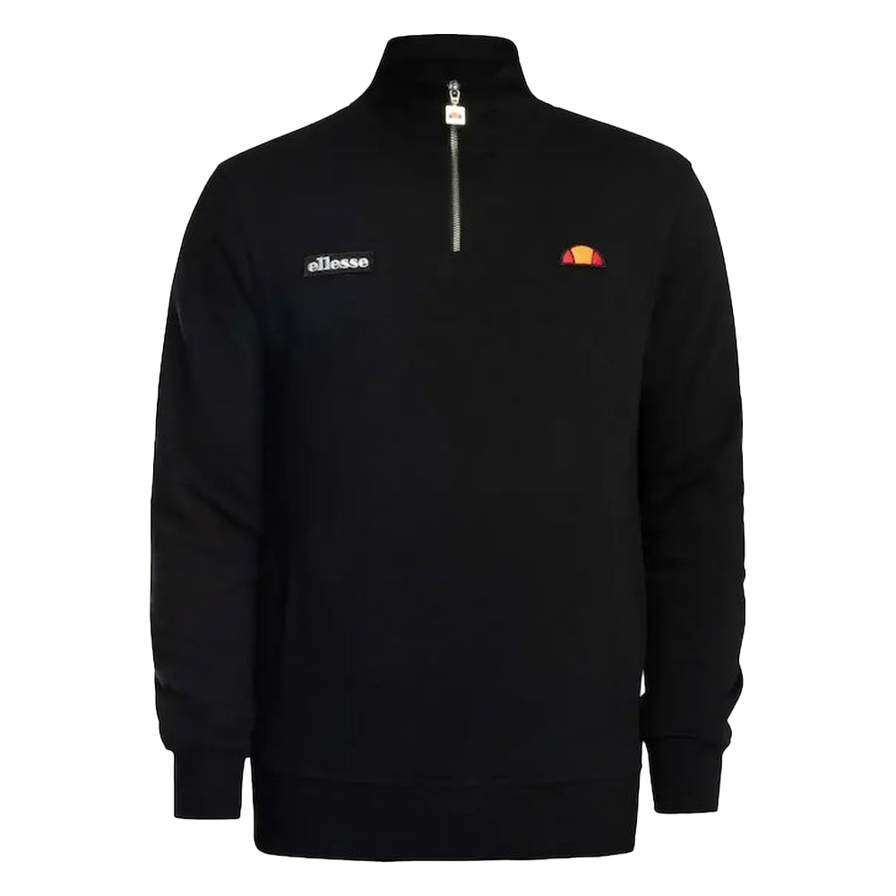 ELLESSE Classics Pelegrini 1/4 Zip Ανδρικό Φούτερ - Μαύρο