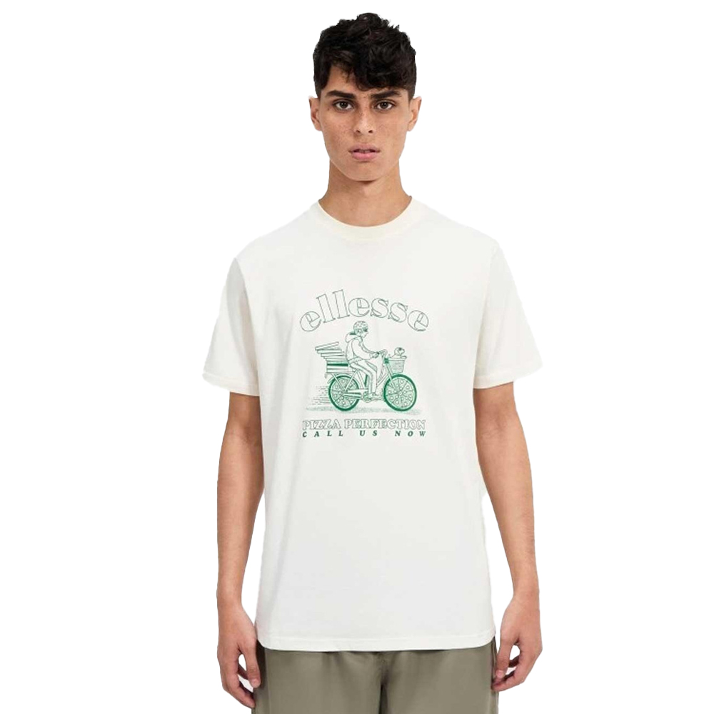 ELLESSE Mellino Tee Ανδρικό T-Shirt - Κρεμ