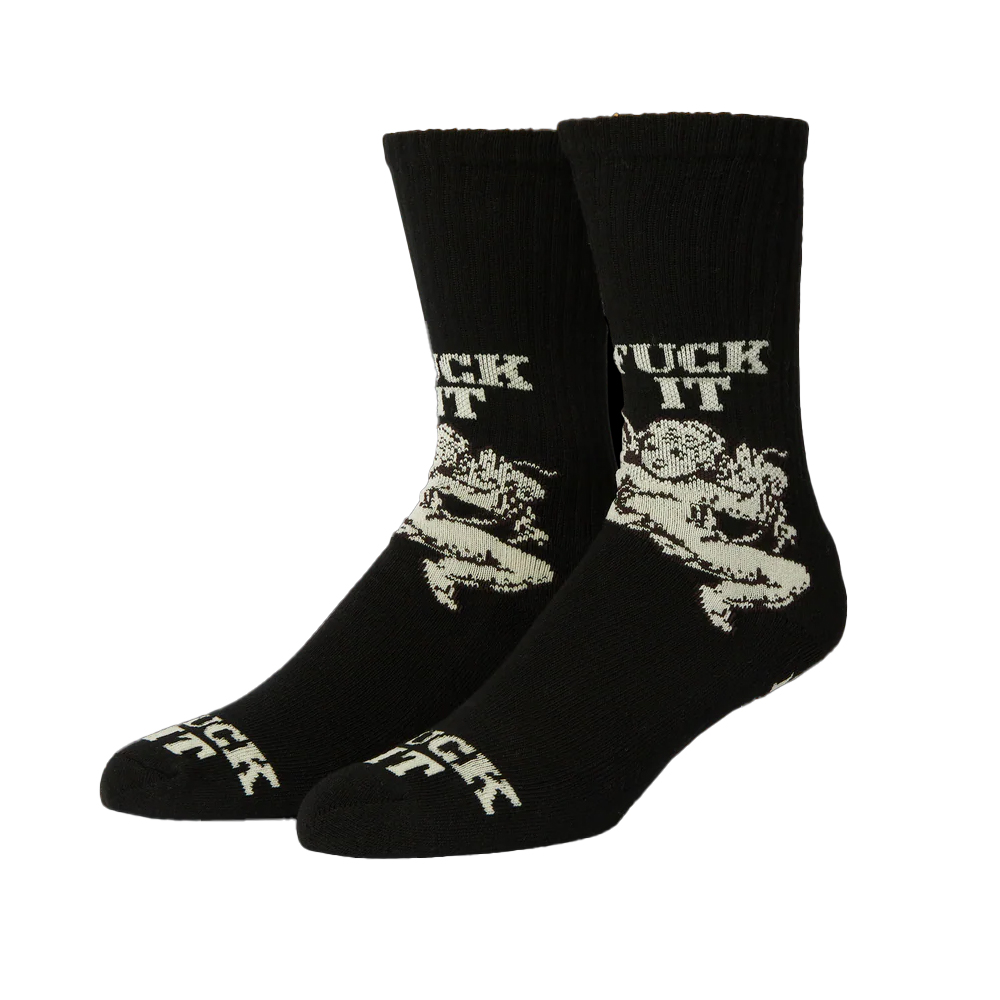HUF Divine Crew Sock  Unisex Κάλτσες - Μαύρο