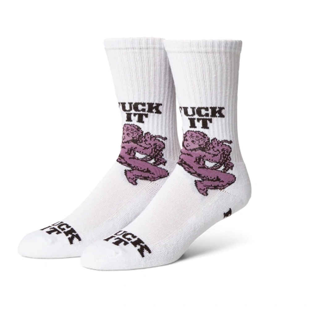 HUF Divine Crew Sock  Unisex Κάλτσες - Λευκό