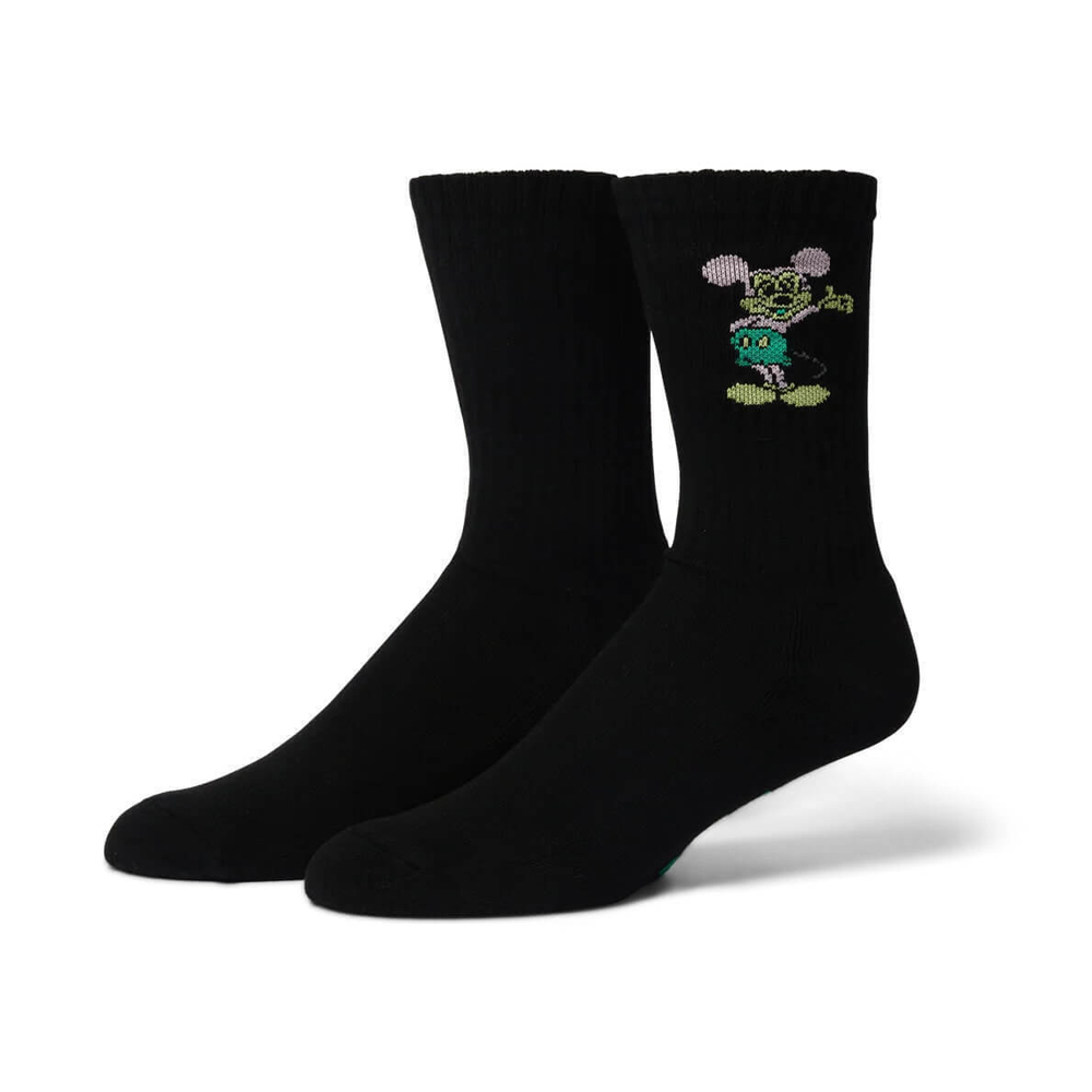 HUF Mickey Greetings Crew Sock Unisex Κάλτσες - Μαύρο
