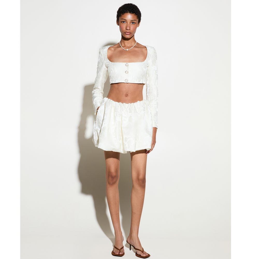 MILKWHITE Balloon Skirt Γυναικεία Φούστα Μίνι - 2